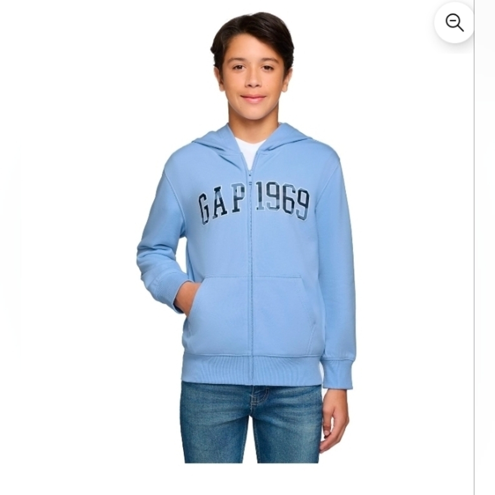 Gap Kids Full Zip French Terry Jacket Blue Size S 6-7